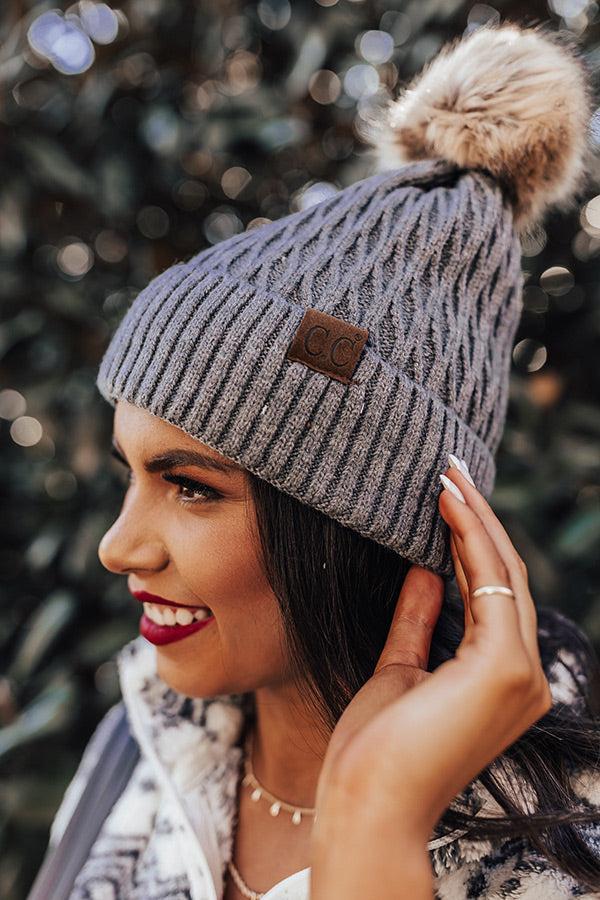 Fall Festival Beanie In Dark Grey Product Image