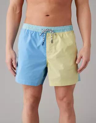 AE Colorblock Flex 5" Swim Trunk Product Image