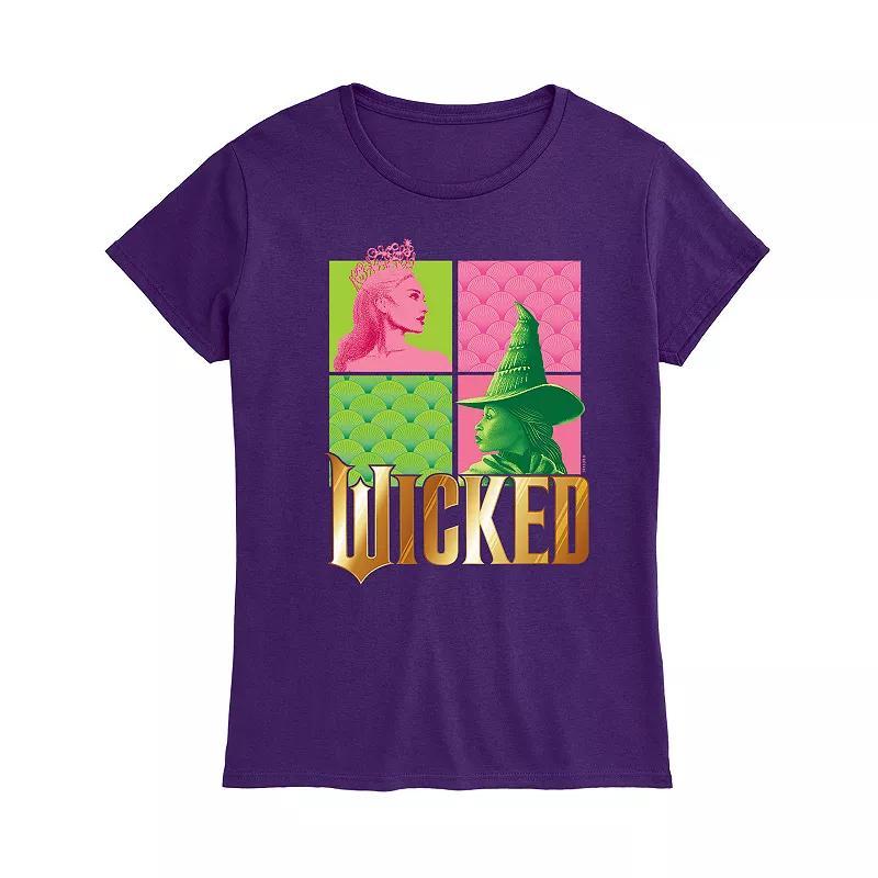 Womens Wicked Glinda & Elpha Grid Graphic Tee Product Image