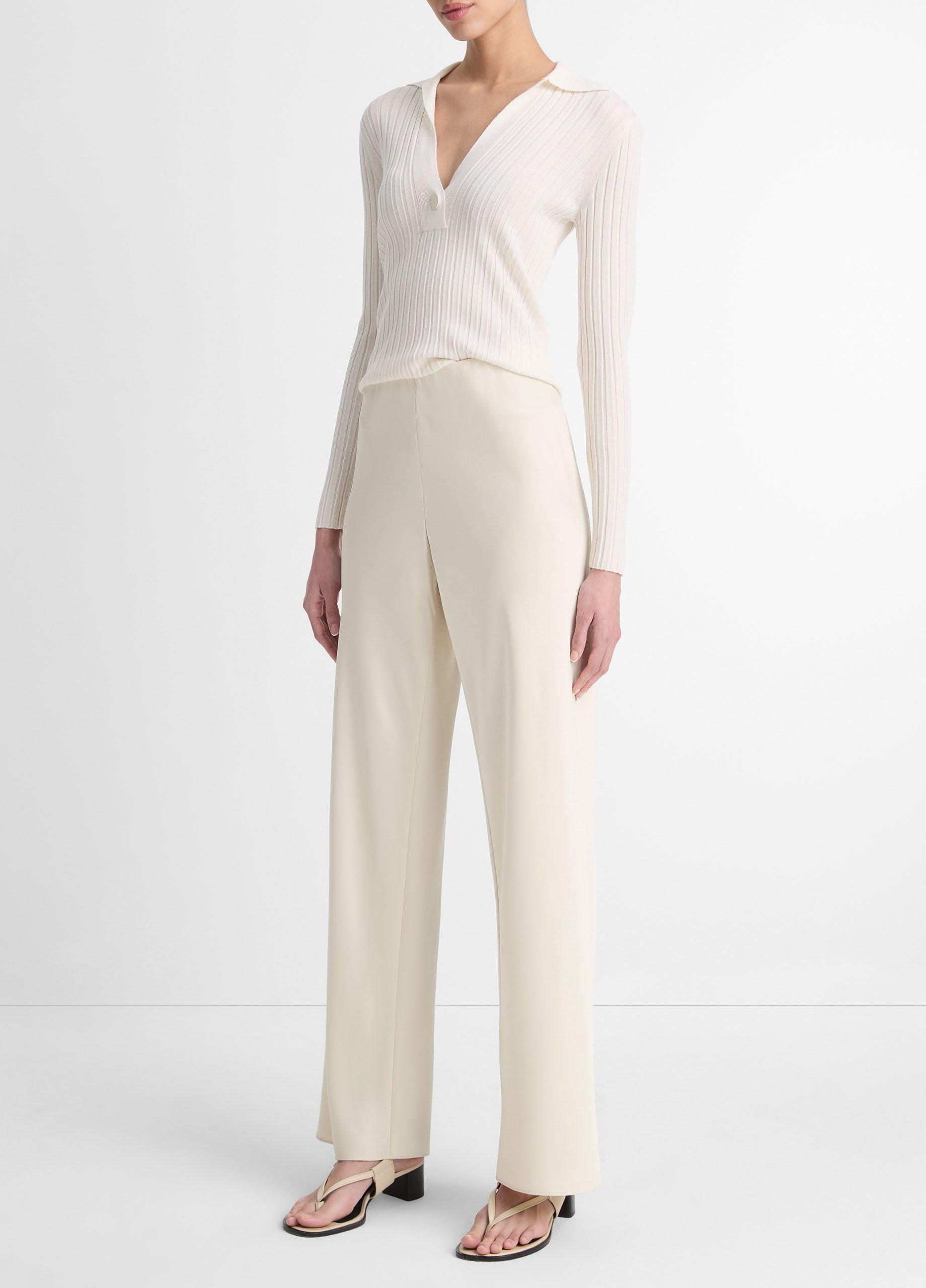 Satin High-Waist Bias Pant Product Image