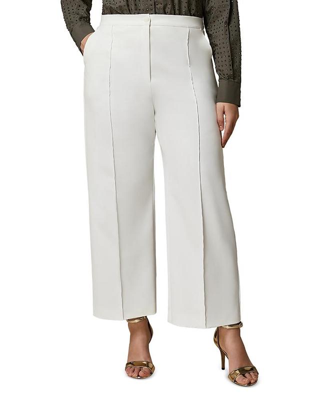 Plus Size Ermes Cropped High-Rise Canvas Pants Product Image