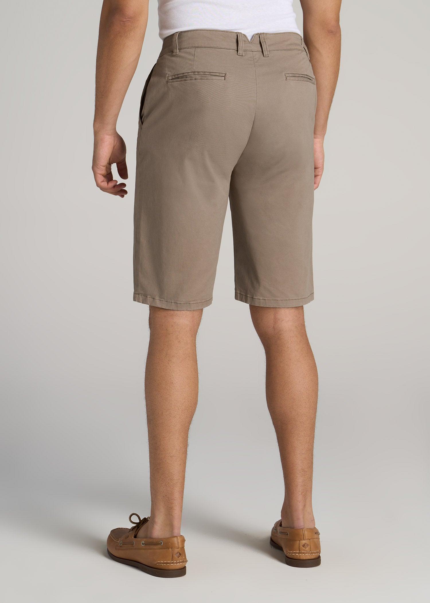 Chino Shorts for Tall Men in Dark Sand Male Product Image