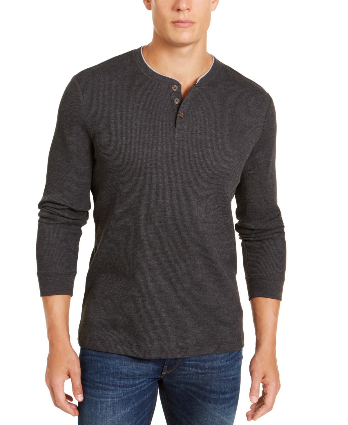 Club Room Mens Thermal Henley Shirt, Created for Macys Product Image