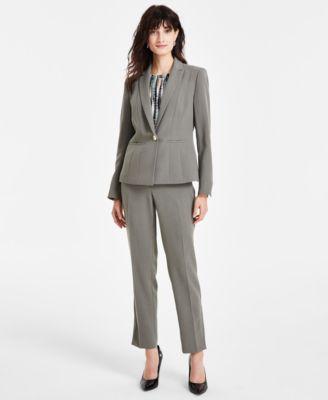 Kasper Petite Slim Straight-Leg Trousers Product Image