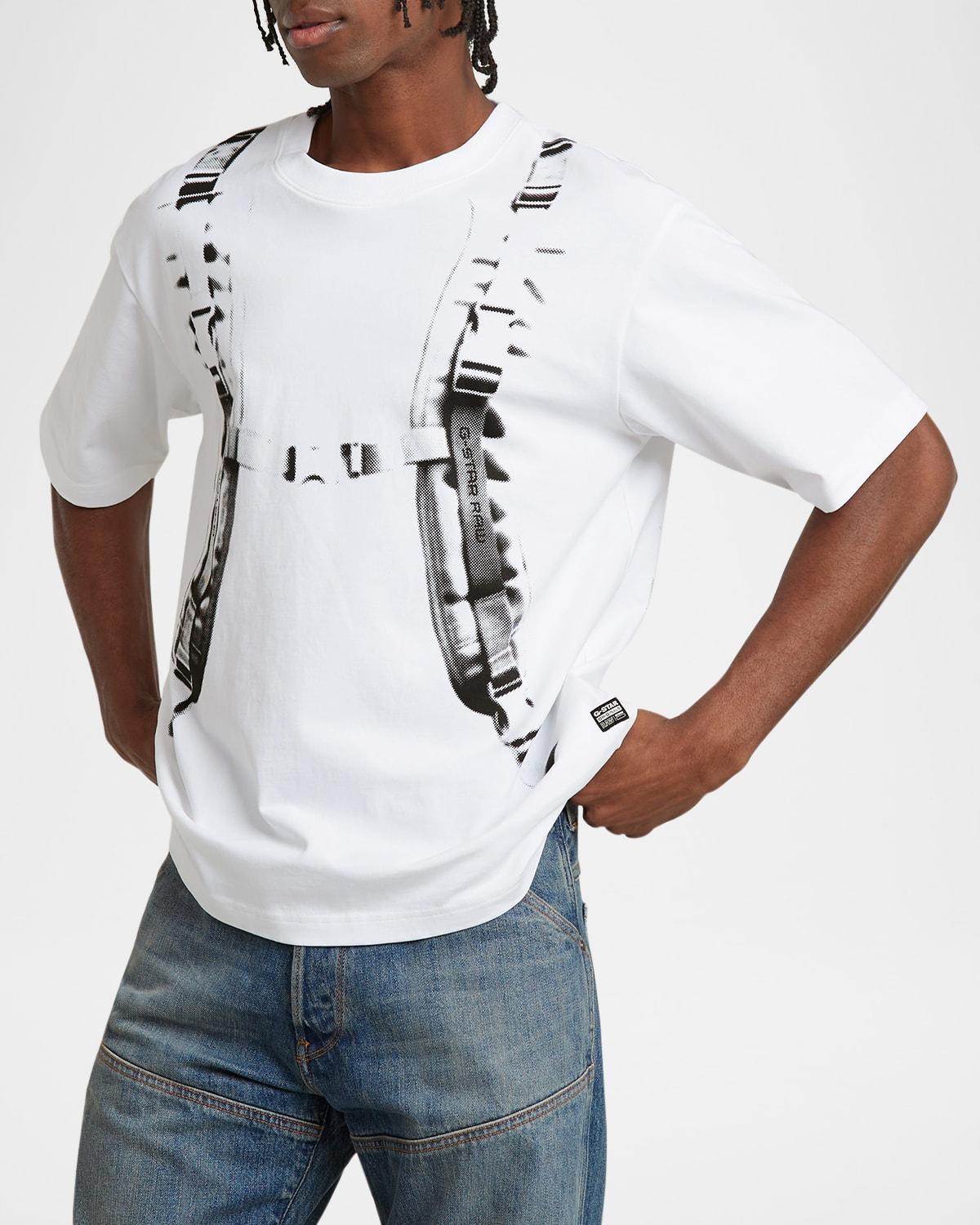 Mens Boxy Backpack Graphic T-Shirt Product Image