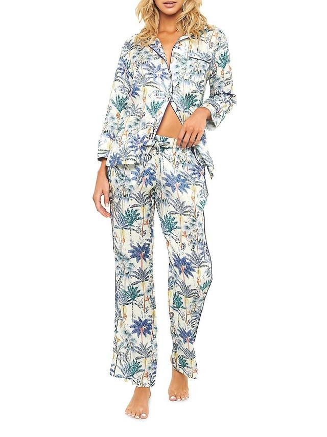 Womens Emma Linen Two-Piece Pajama Set Product Image