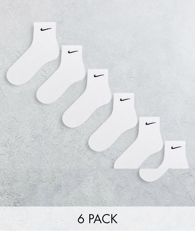 6 Pack Everyday Cushioned Socks In White Product Image