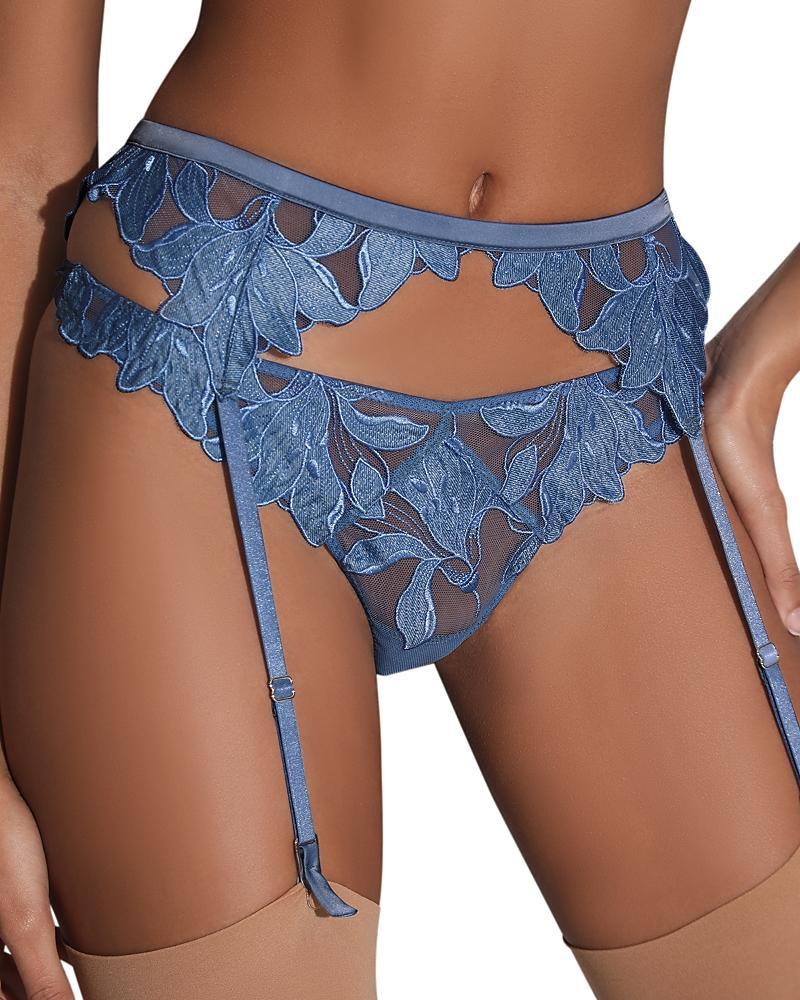 Fleur du Mal Lily Embroidered Hipster Thong Product Image