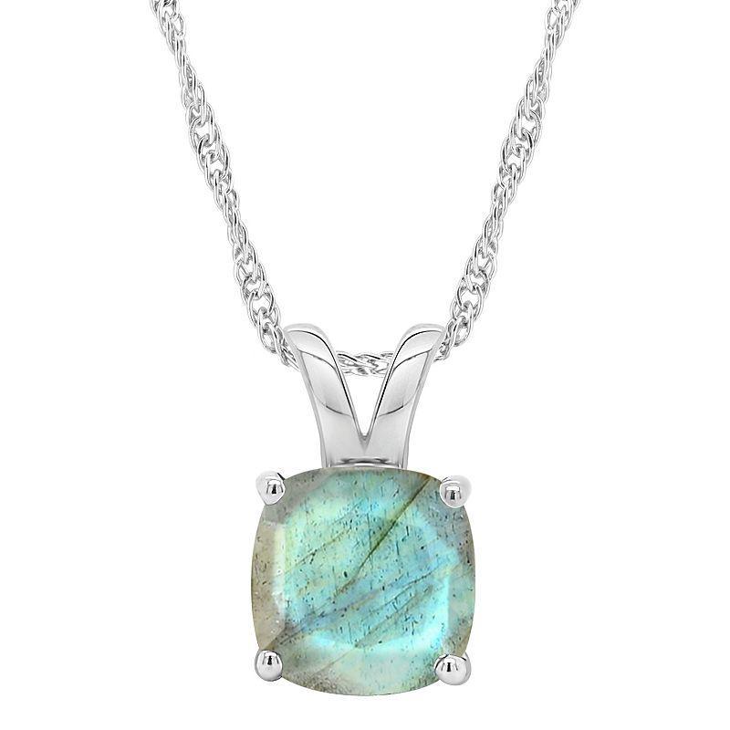 Alyson Layne Sterling Silver Labradorite Pendant Necklace, Womens Product Image