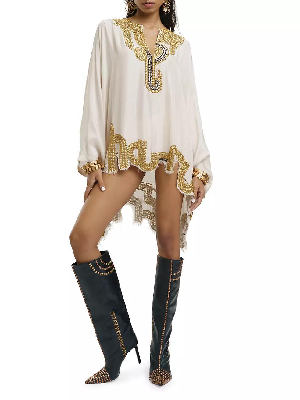 Embellished Silk Tunic Product Image