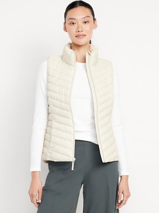 Narrow-Channel Puffer Vest Product Image