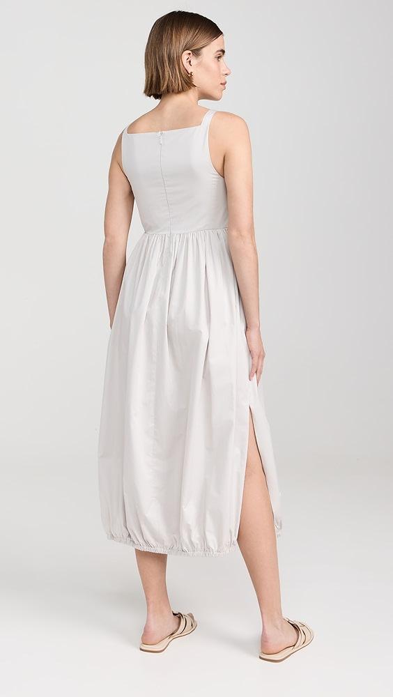 Tibi Eco Poplin Square Neck Sculpted Dress | Shopbop Product Image