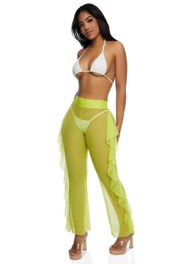 Womens Sheer Mesh Cover Up Pants Product Image