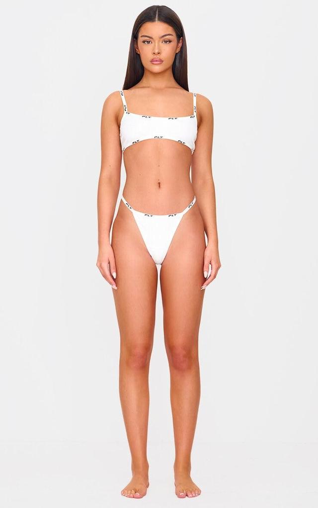 PRETTYLITTLETHING White Jersey Bralette Product Image