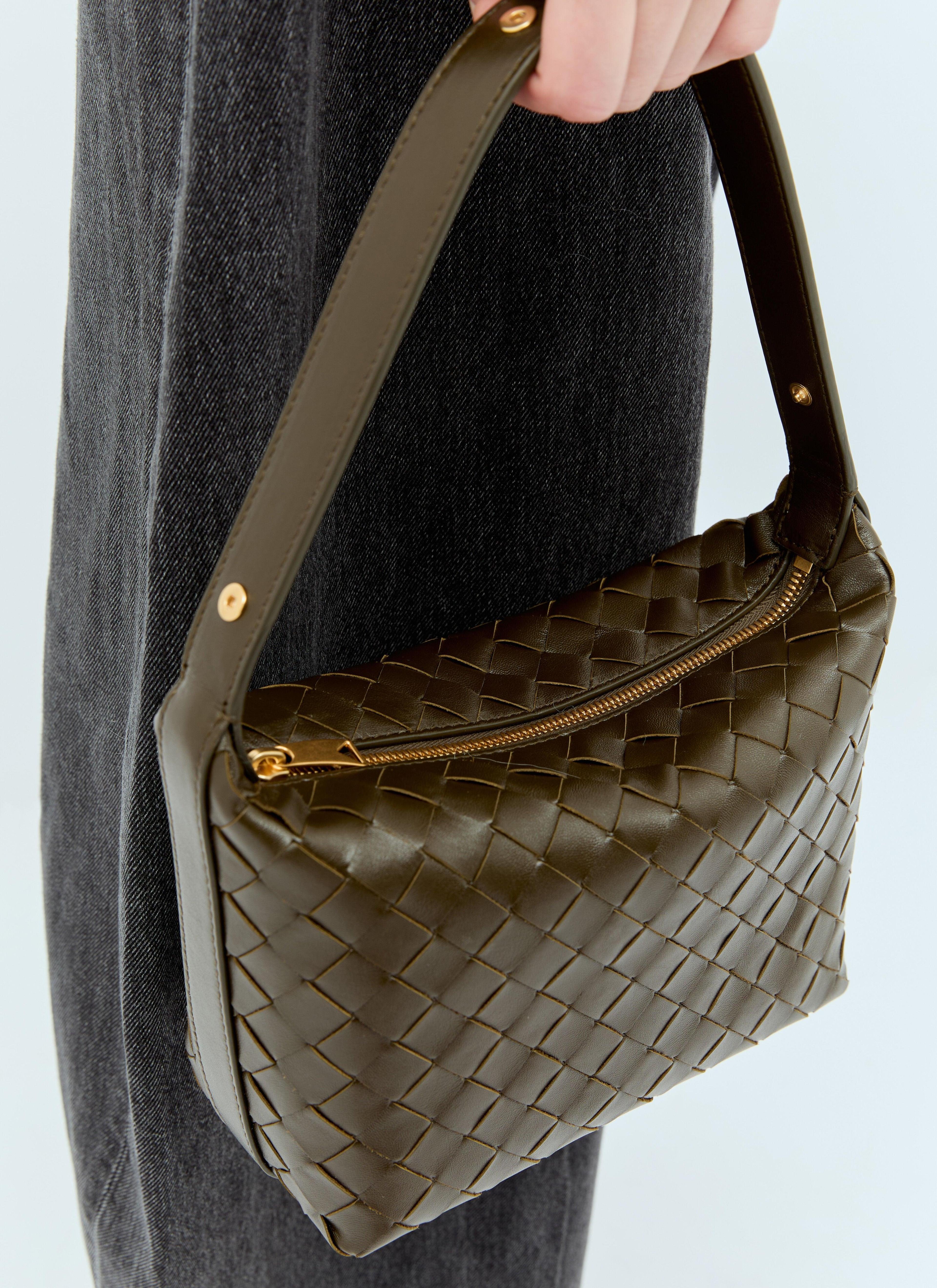 Mini Wallace Intrecciato Leather Shoulder Bag In Brown Product Image