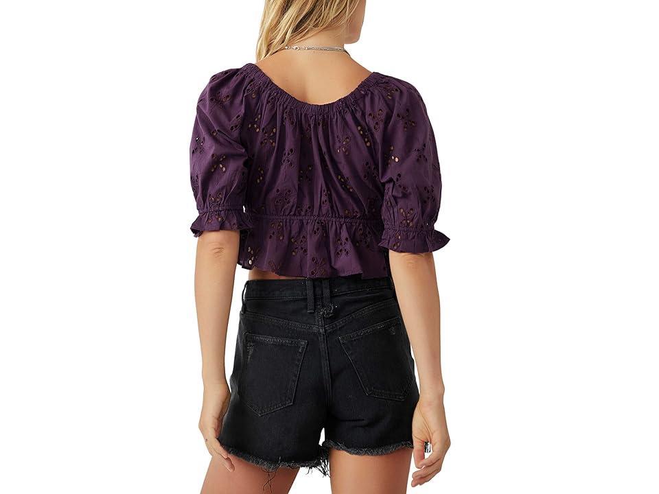 Free People Gardenia Top (Moonscape) Women's Clothing Product Image