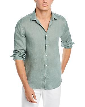 The Mens Store at Bloomingdales Linen Regular Fit Button Down Shirt - Exclusive Product Image