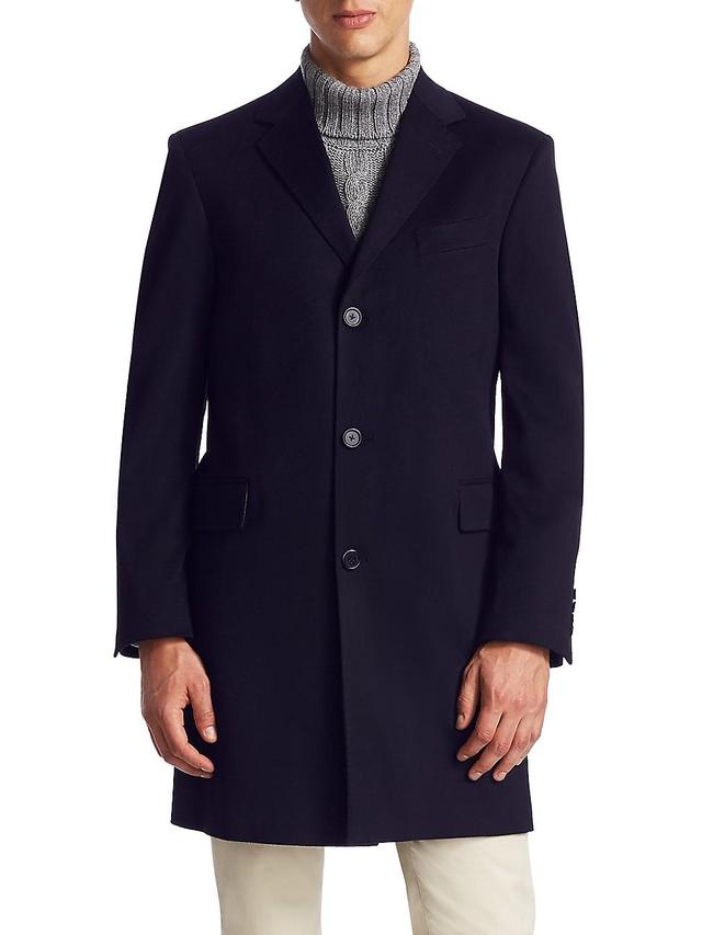 Mens COLLECTION Classic Buttoned Topcoat Product Image