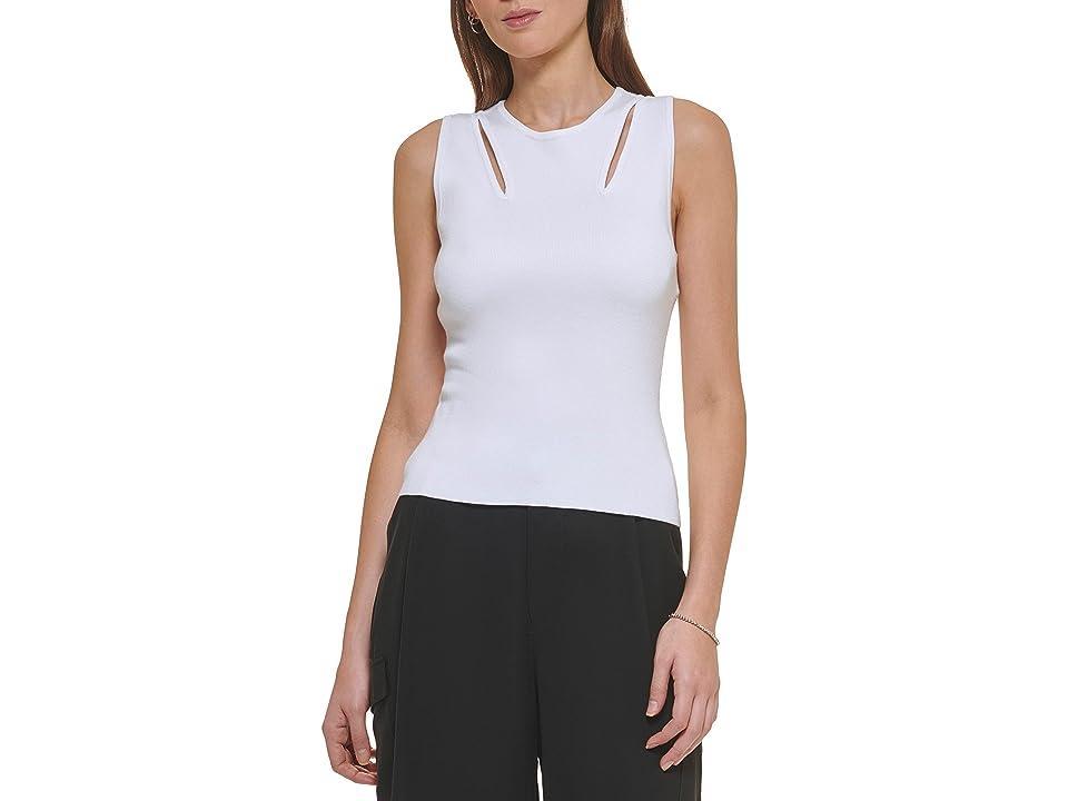 DKNY Shoulder Cutout Tank Women's Clothing Product Image