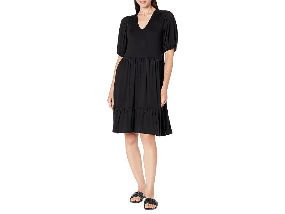 Karen Kane Puff Sleeve Tiered Dress Product Image