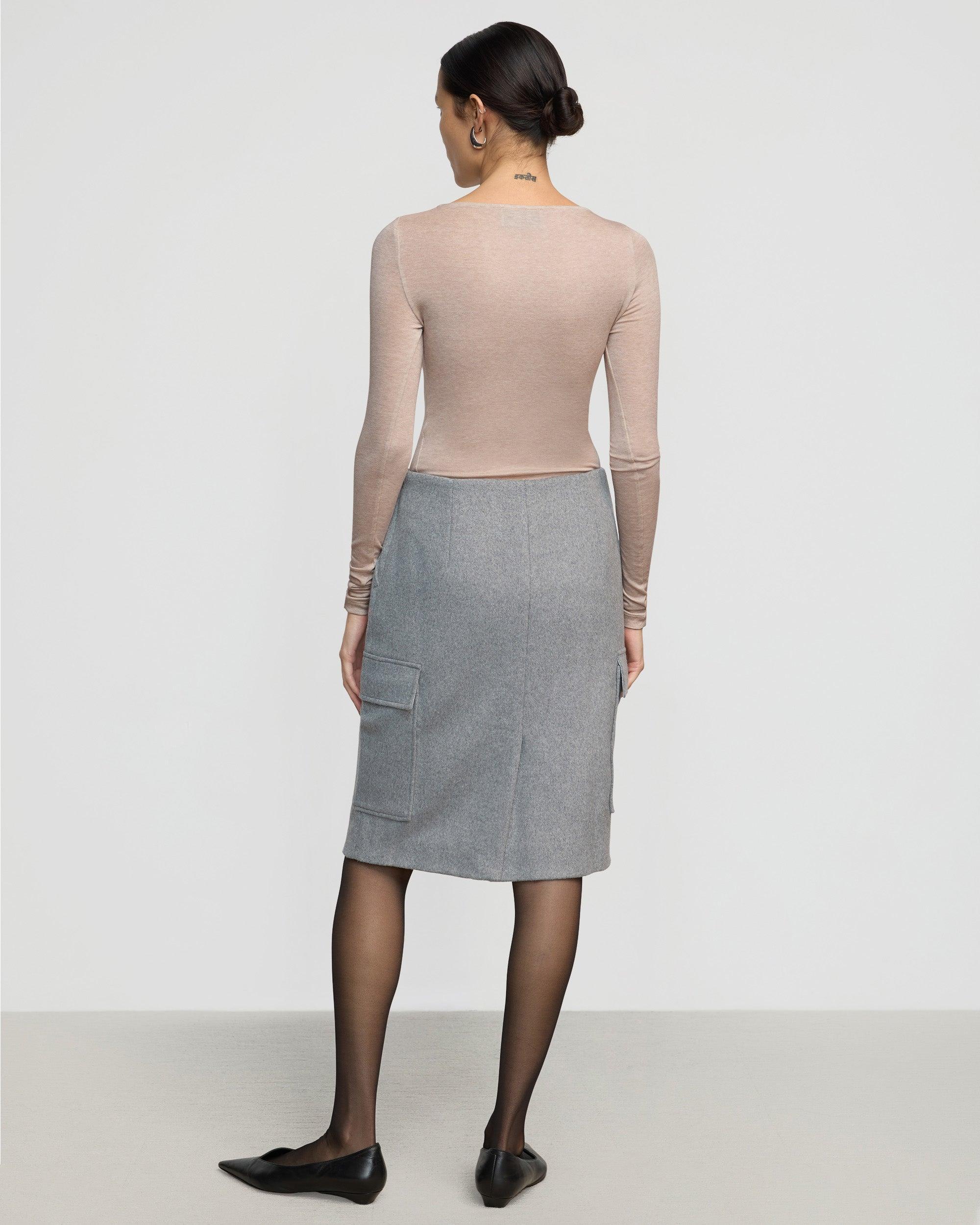 Eileen Wool-Blend Skirt Product Image