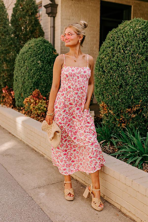 Smiles and Sunshine Floral Maxi in Ivory Product Image