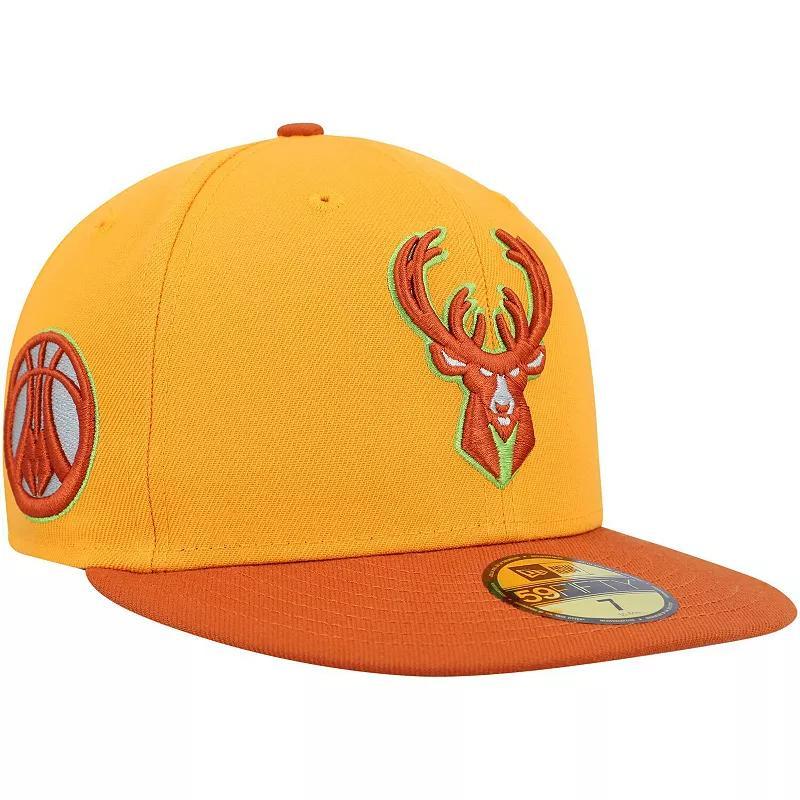 Mens New Era /Rust Milwaukee Bucks 59FIFTY Fitted Hat Product Image