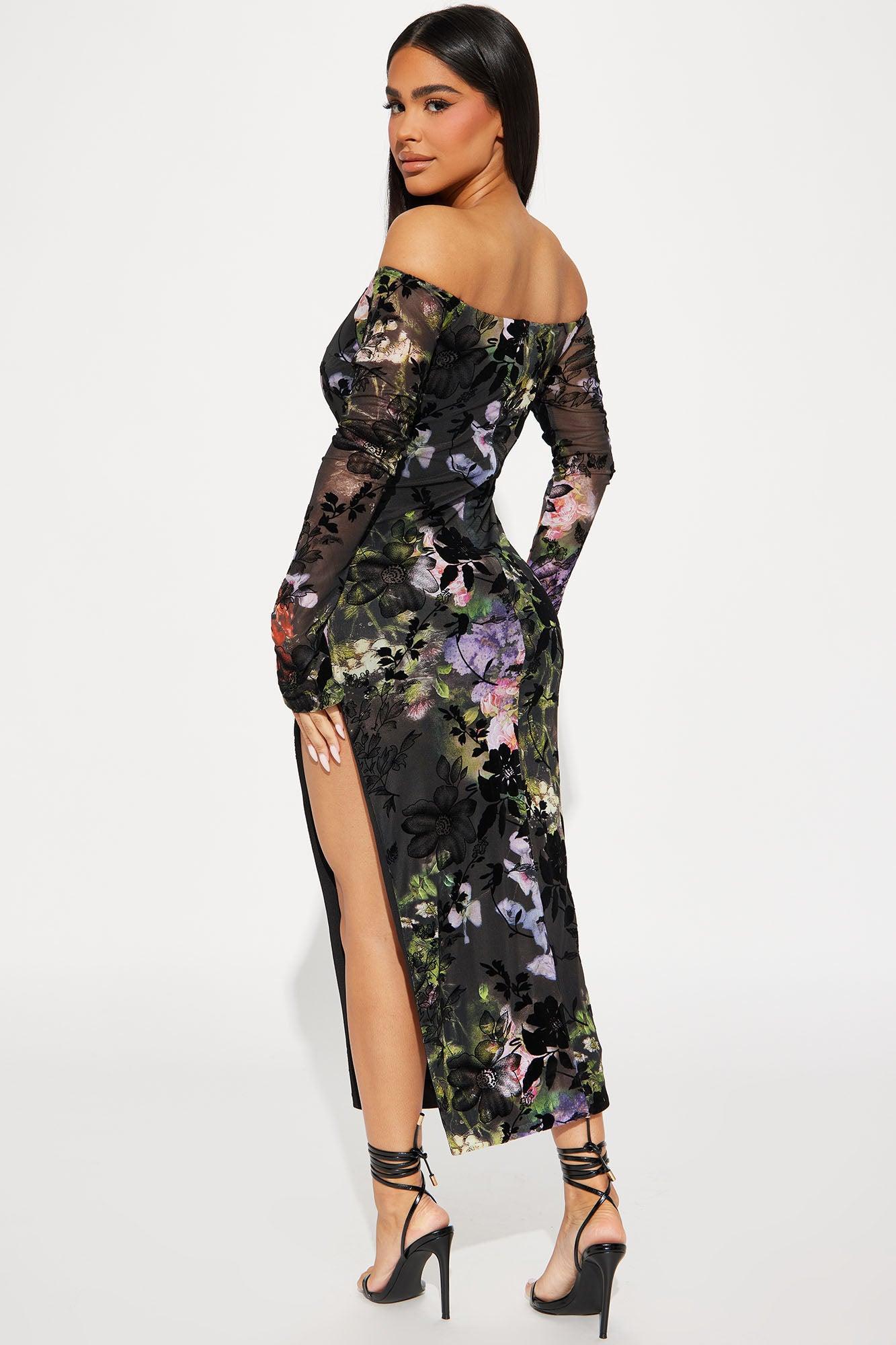 Enchanted Maxi Dress - Black/combo Product Image