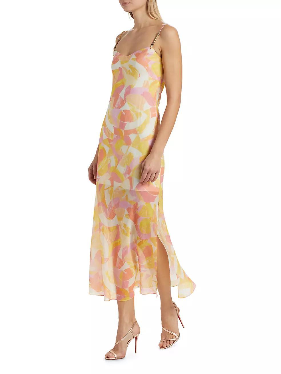 Marcella Abstract Voilé Midi-Dress Product Image