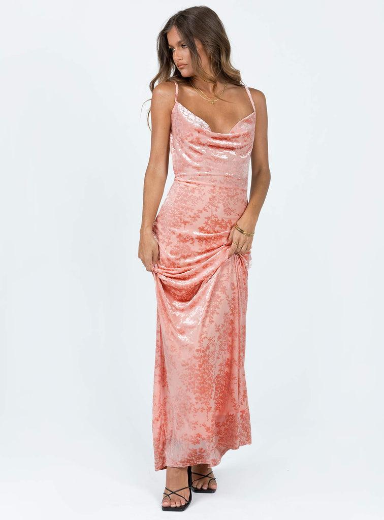 Amiya Maxi Dress Pink Product Image