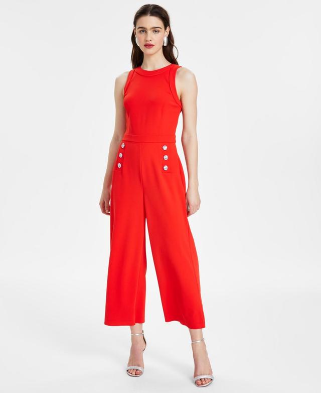 Women's Cropped Wide-Leg Jumpsuit Product Image