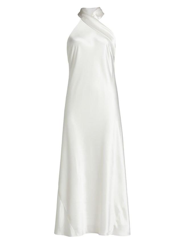 Womens Pandora Satin Midi-Dress Product Image