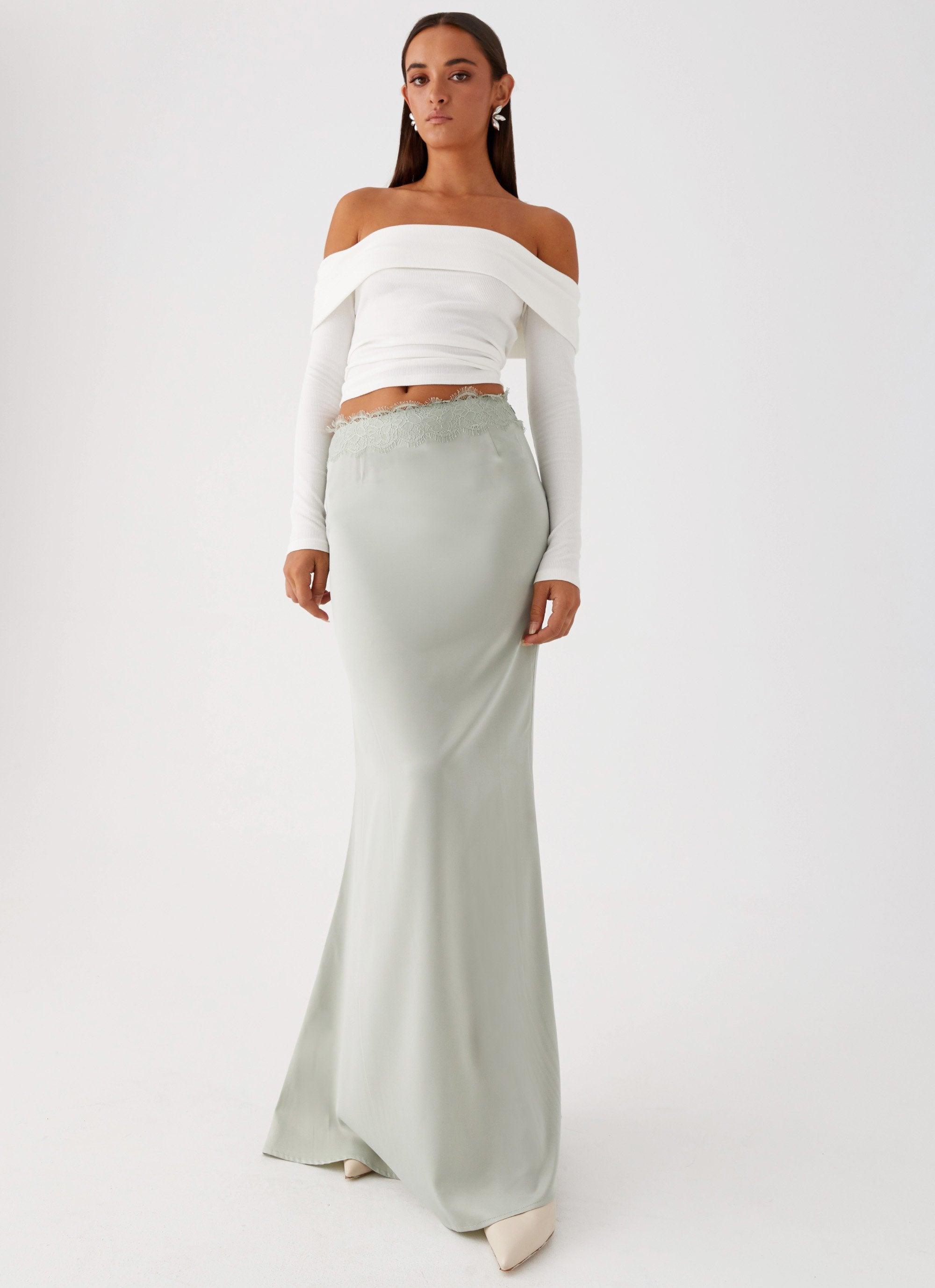 Maeve Maxi Skirt - Mint Product Image