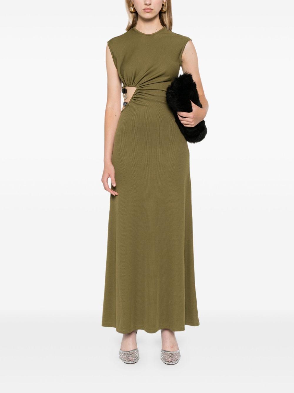 cut-out ribbed maxi dress Product Image