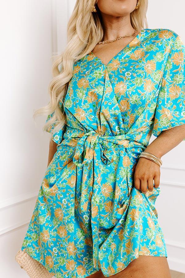 Mostly Coastal Floral Romper Curves Product Image