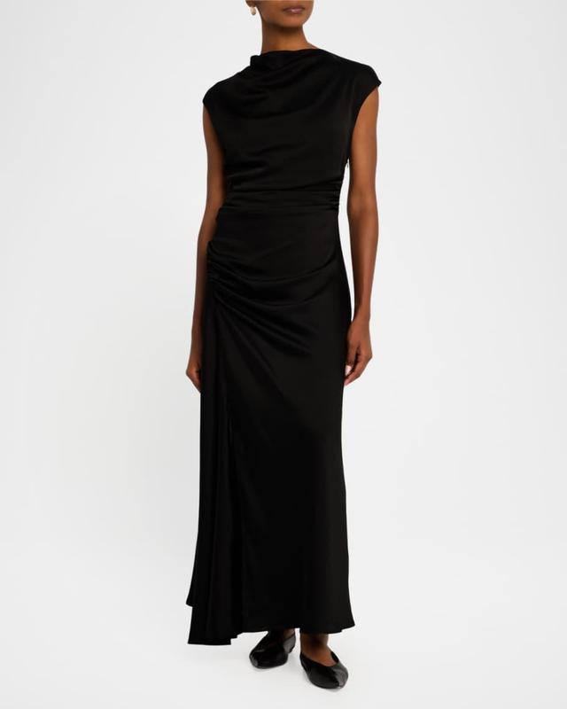 Burke Sleeveless Draped Maxi Dress Product Image