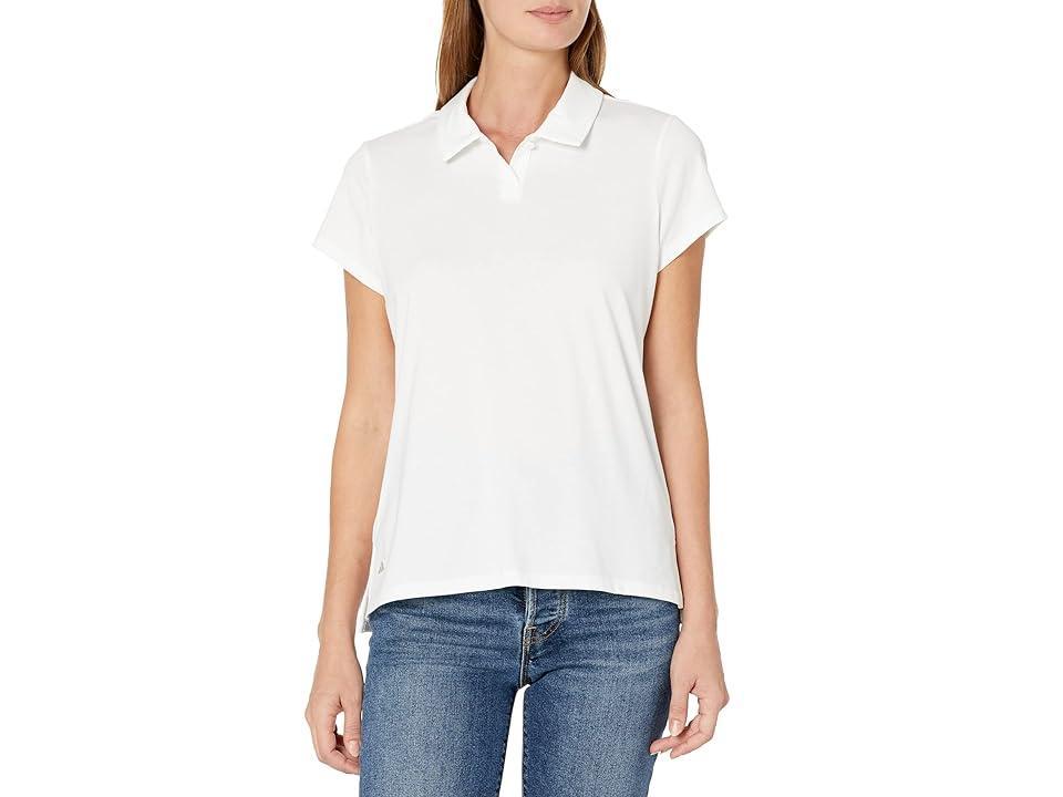 adidas Golf Go-To Heathered Polo Shirt Melange) Women's Clothing Product Image