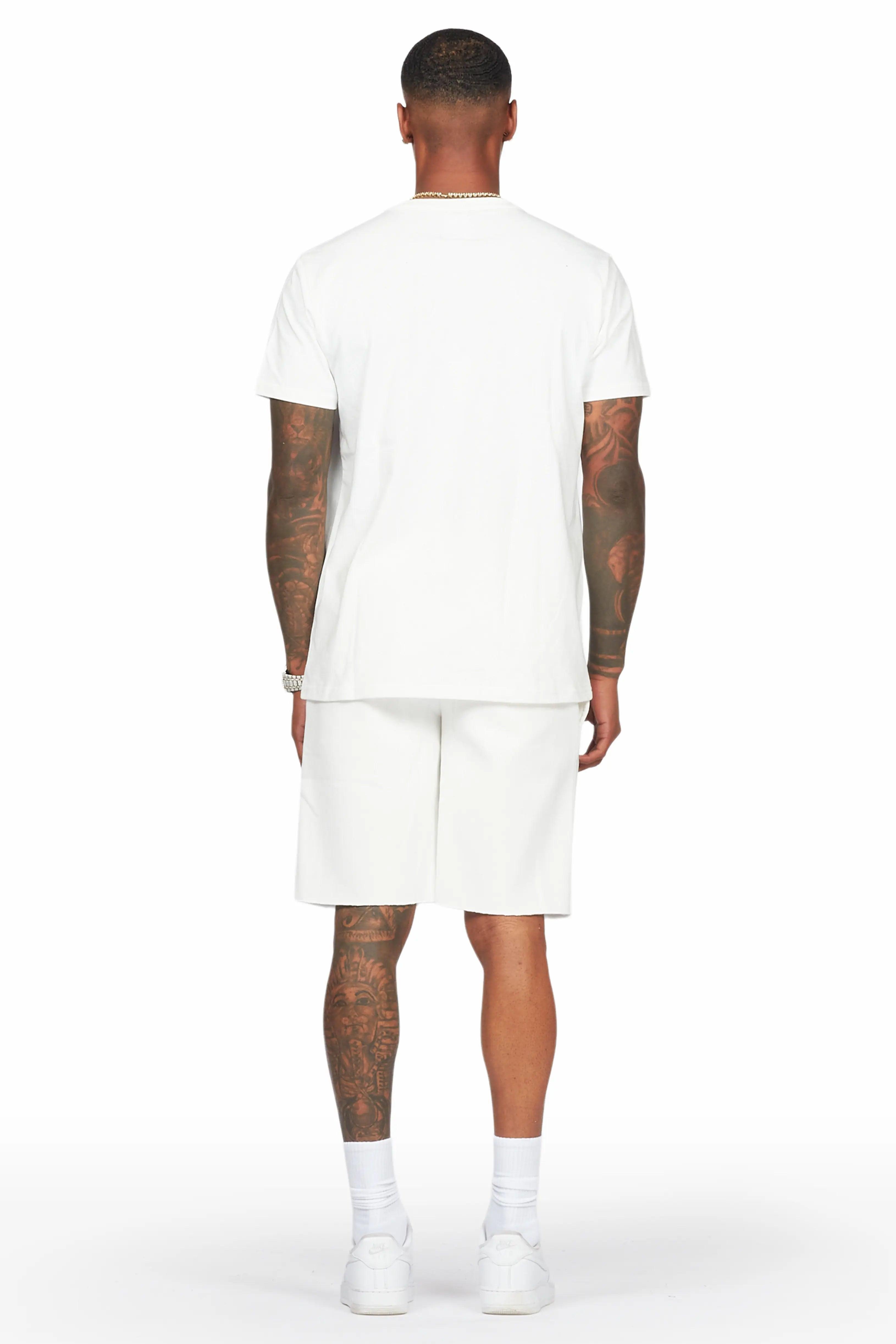 Oberon White T-Shirt/Short Set Male Product Image