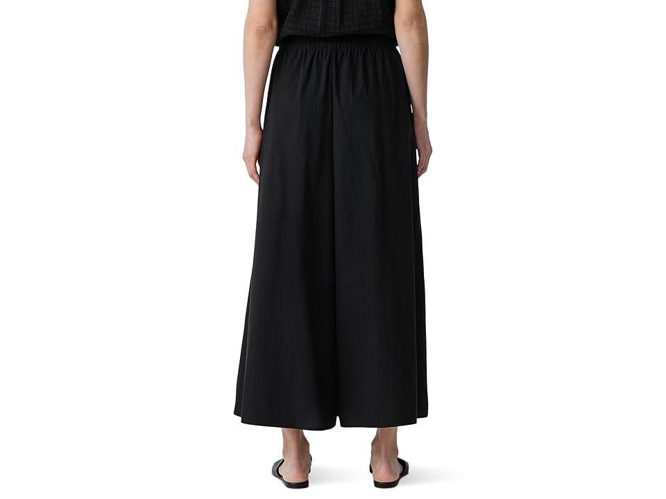 Womens Cotton Wide-Leg Crop Pants Product Image