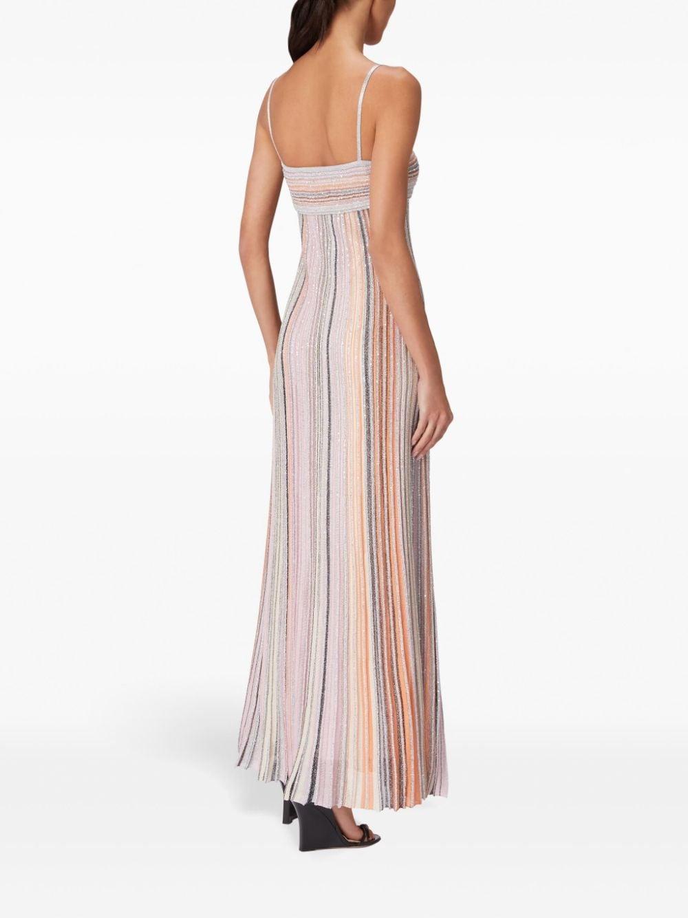 pleated lamé-effect dress  Product Image