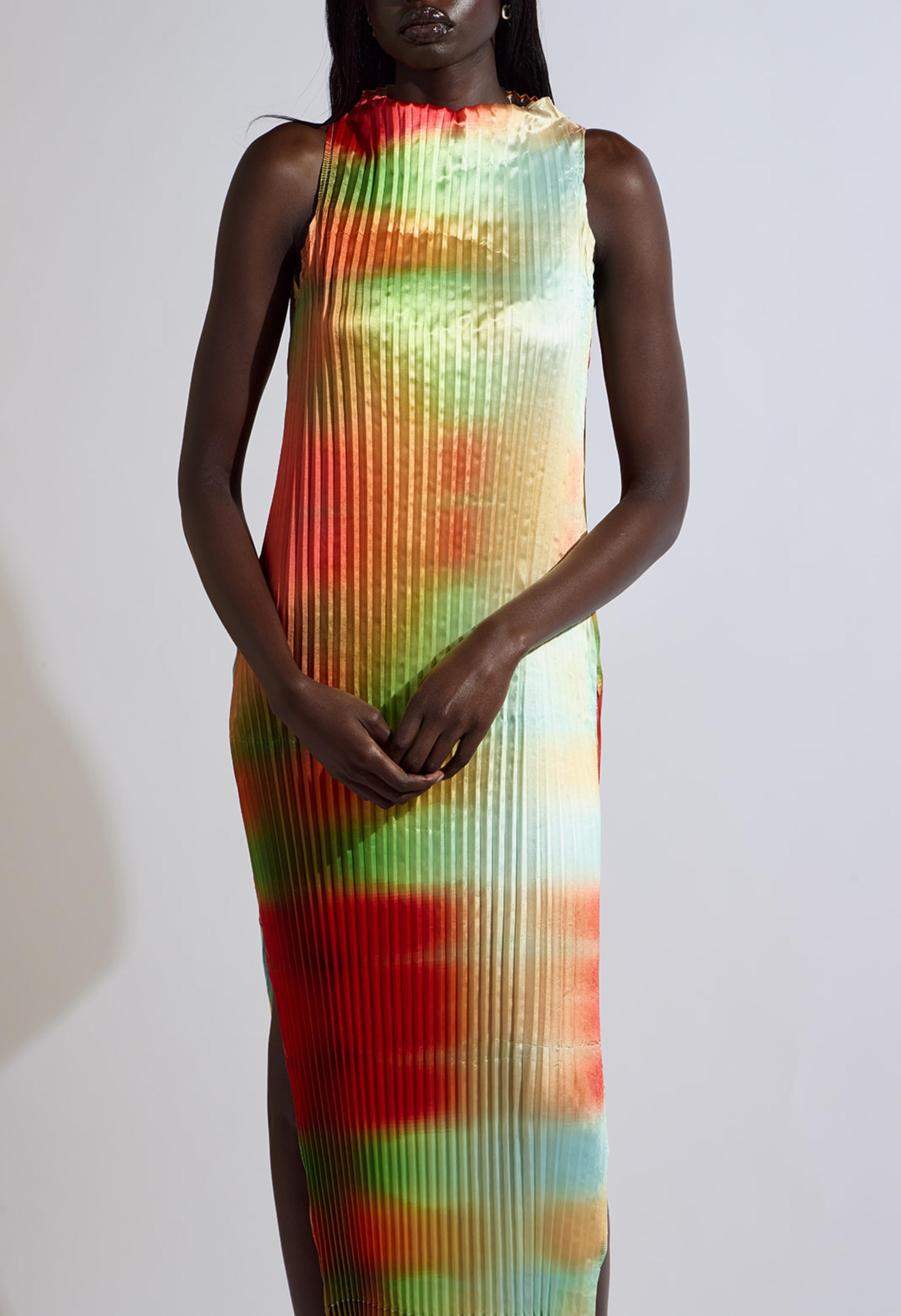 Nin Studio Wave Tank Dress In Veil Product Image