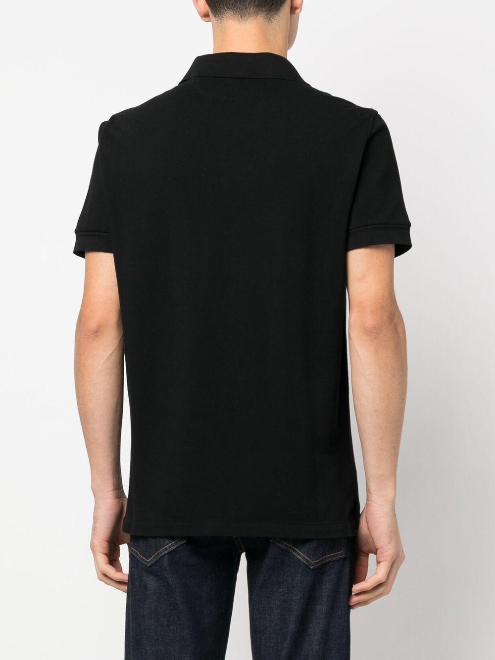 TOM FORD Short-sleeved Polo Shirt In Black Product Image