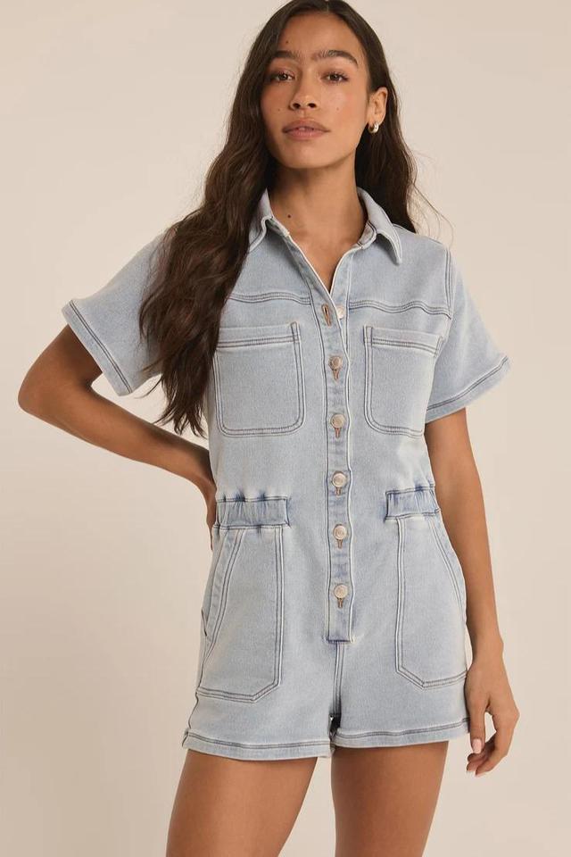 Elias Denim Romper Product Image