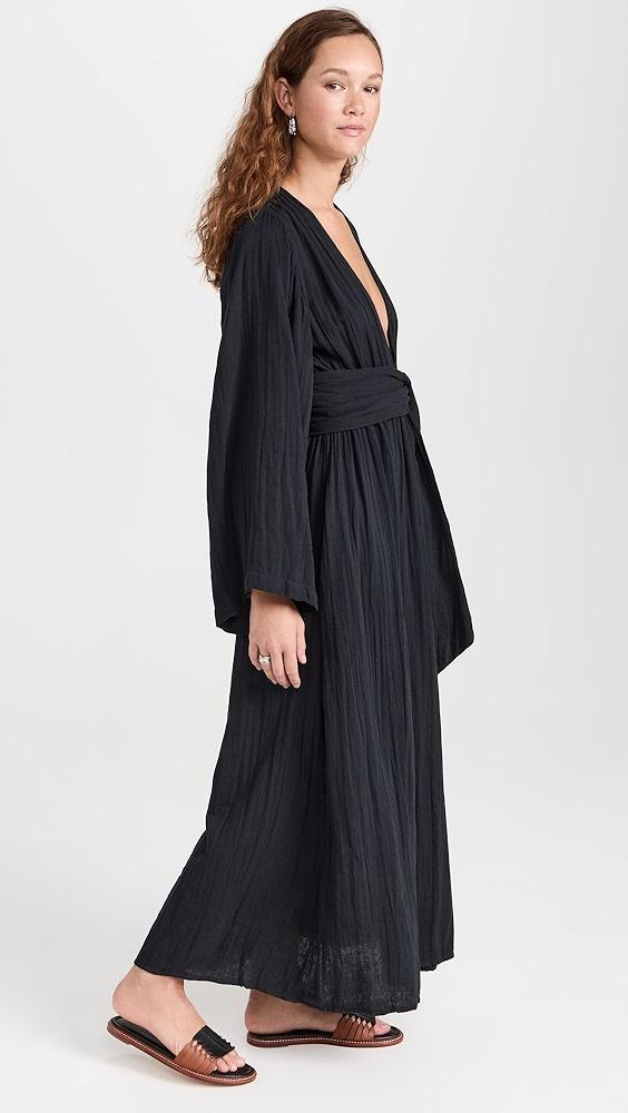 MARA HOFFMAN Blair Long Sleeve Deep-V Maxi Dress | Shopbop Product Image