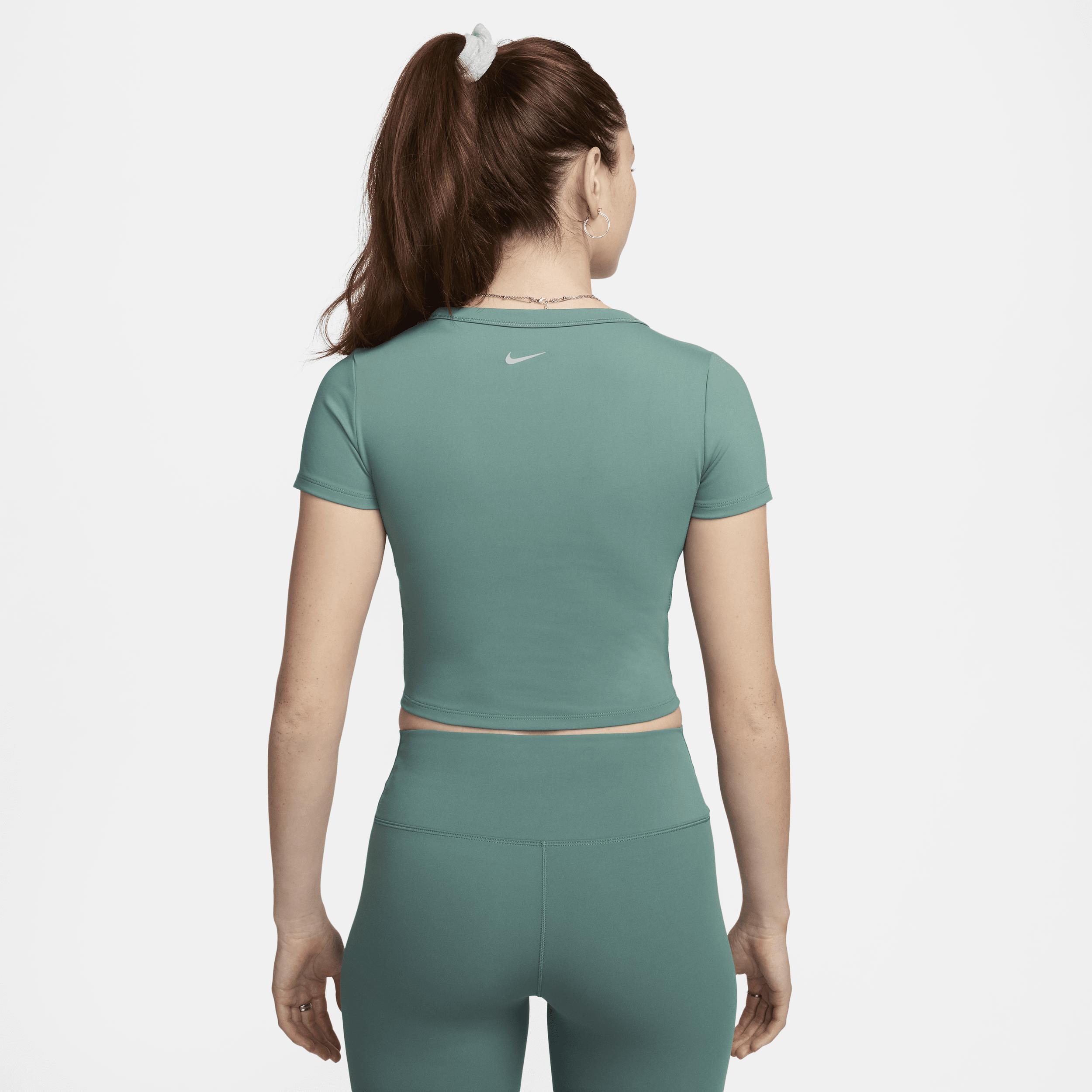 Nike Womens One Fitted Dri-FIT Short-Sleeve Cropped Top Product Image