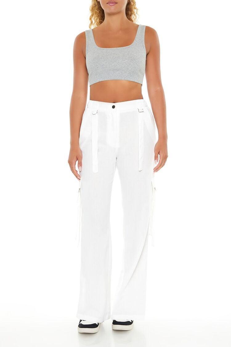 Wide-Leg Utility Cargo Pants | Forever 21 Product Image