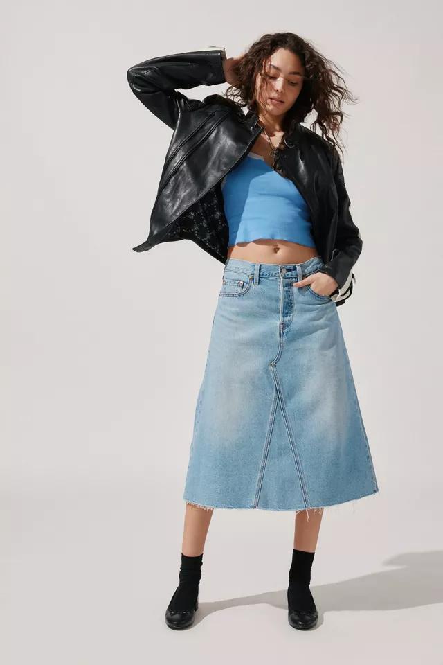 Levi's® Deconstructed High Rise A-Line Midi Skirt Product Image