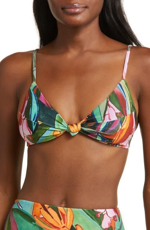 FARM Rio Banana Foliage Knot Bikini Top Product Image