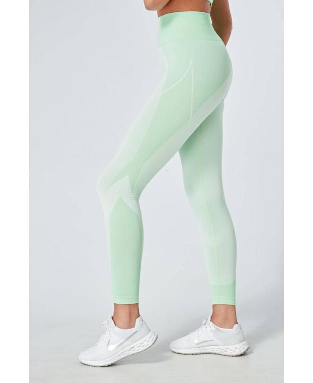 Womens Recycled Colour Block Body Fit Legging Product Image