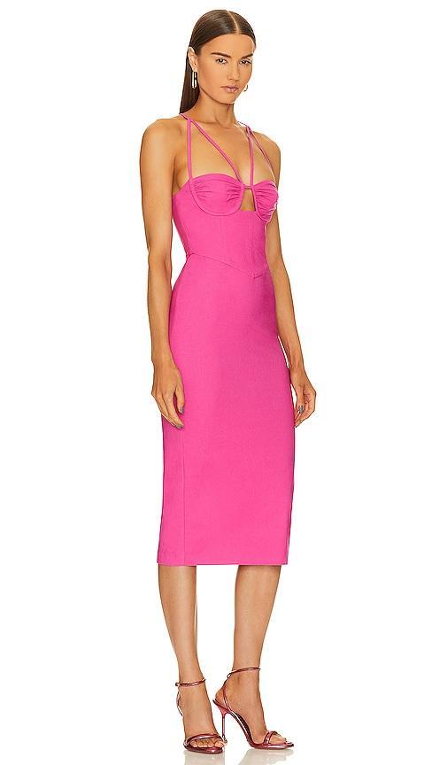 Michael Costello x REVOLVE Elio Midi Dress in Pink. Product Image